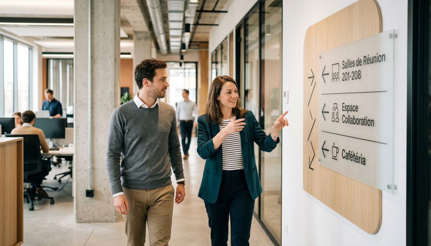 Peut-on améliorer la communication d’entreprise grâce à une bonne signalisation interne ?